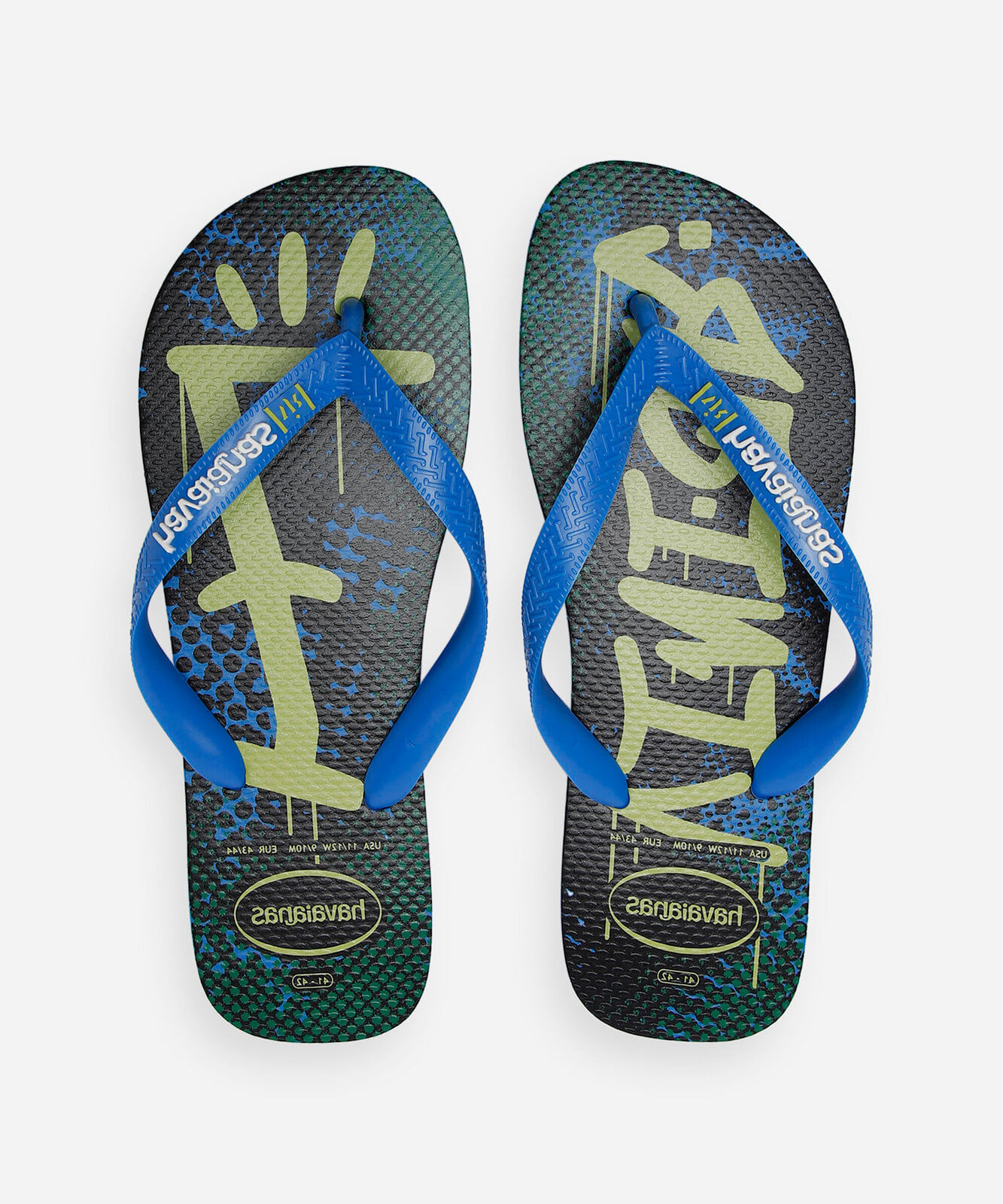 chinelo havaianas vini jr azul