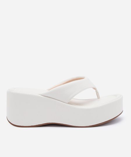 sandália feminina plataforma off white 35