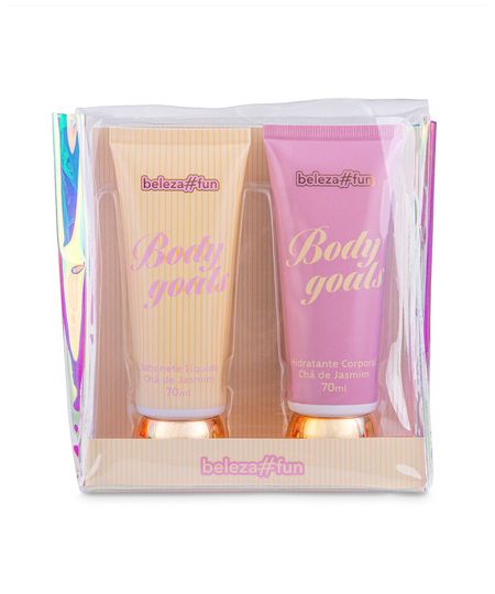 kit beleza fun chá de jasmim com sabonete líquido e hidratante UNICO