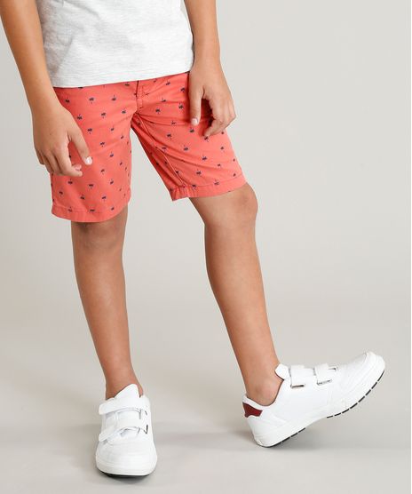 Bermuda-Color-Infantil-Reta-Estampada-de-Coqueiros-Coral-9313167-Coral_1