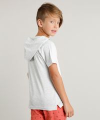 Camiseta-Infantil--Los-Angeles--com-Capuz-e-Bolso-Manga-Curta-Cinza-Mescla-Claro-9233995-Cinza_Mescla_Claro_2