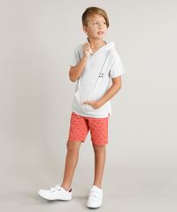 Camiseta-Infantil--Los-Angeles--com-Capuz-e-Bolso-Manga-Curta-Cinza-Mescla-Claro-9233995-Cinza_Mescla_Claro_3