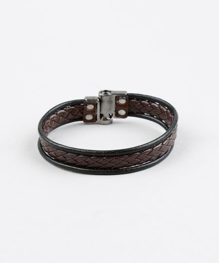 Pulseira-Masculina-Tripla-Marrom-9391954-Marrom_1