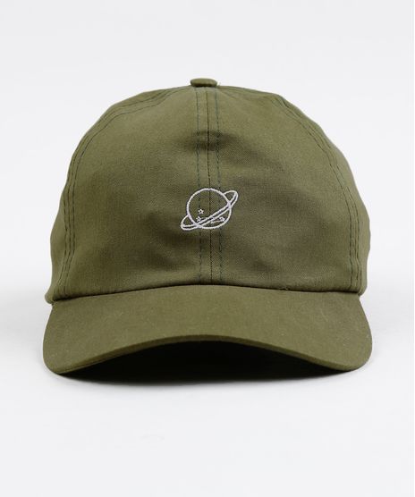 Bone-Masculino-Aba-Curva-com-Bordado-Planeta-Verde-Militar-9394210-Verde_Militar_1