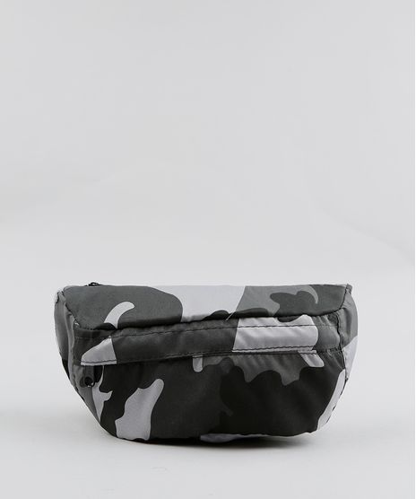 Pochete-Masculina-Estampada-Camuflada-Chumbo-9391966-Chumbo_1