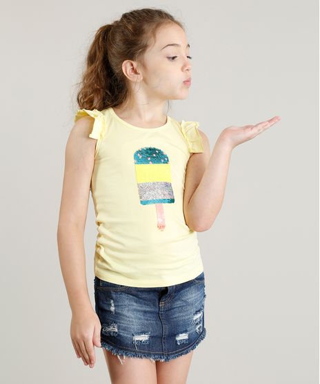Regata-Infantil-Picole-com-Paete-Dupla-Face-e-Babado-Decote-Redondo-Amarela-9254087-Amarelo_1
