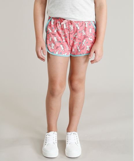 Short-Infantil-Estampado-de-Coelhos-com-Laco-Rosa-9146247-Rosa_1