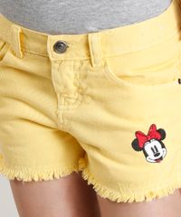 Short-Color-Infantil-Minnie-com-Bordados-Amarelo-9246792-Amarelo_4