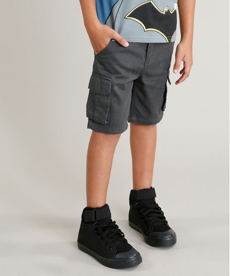 Bermuda-Infantil-Cargo-com-Bolsos-Chumbo-9193807-Chumbo_1