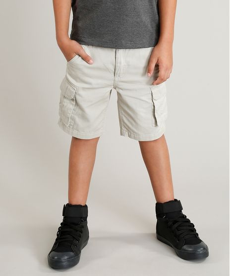 Bermuda-Infantil-Cargo-com-Bolsos-Kaki-Claro-9193807-Kaki_Claro_1