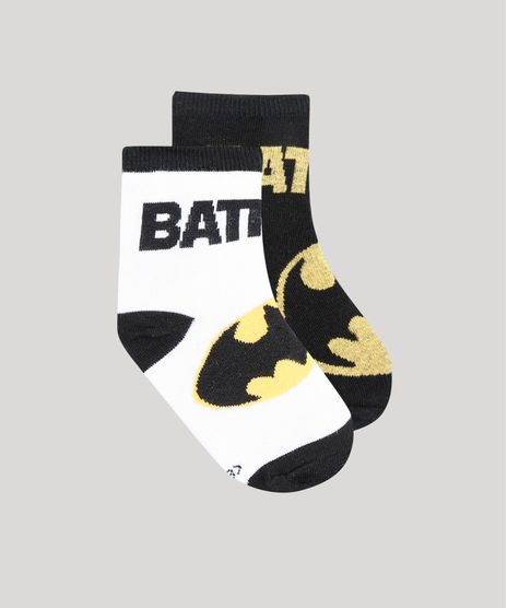 Kit-de-2-Meias-Infantis-Batman-Cano-Medio-Multicor-9335062-Multicor_1