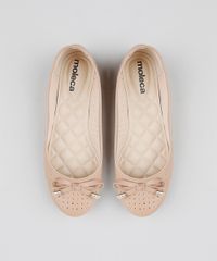 Sapatilha-Feminina-Moleca-com-Laco-e-Recortes-Bege-9330618-Bege_5