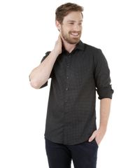 Camisa-Slim-com-Mini-Print-Preta-8165760-Preto_1