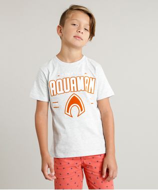 Camiseta-Infantil-Aquaman-Liga-da-Justica-Manga-Curta-Gola-Careca-Cinza-Mescla-Claro-9328795-Cinza_Mescla_Claro_1