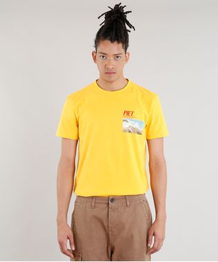 Camiseta-Masculina-Piet-Marcelo-D2-A-E-P-O-F-Manga-Curta-Gola-Careca-Amarela-9343536-Amarelo_1