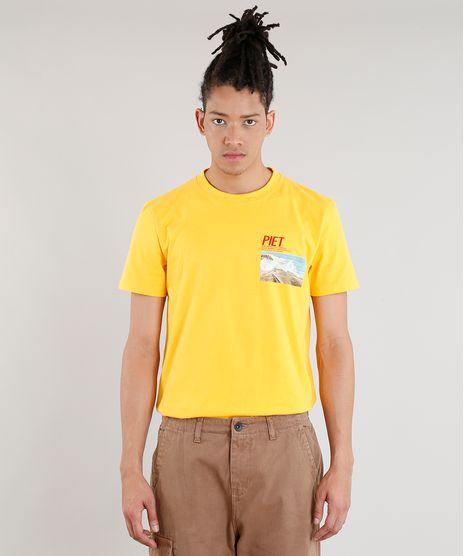 Camiseta-Masculina-Piet-Marcelo-D2-A-E-P-O-F-Manga-Curta-Gola-Careca-Amarela-9343536-Amarelo_1