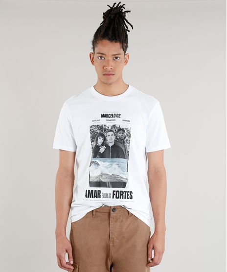 Camiseta-Masculina-Piet-Marcelo-D2-Cartaz-Amar-e-Para-os-Fortes-Manga-Curta-Gola-Careca-Branca-9372666-Branco_1