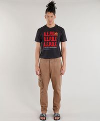 Camiseta-Masculina-Piet-Marcelo-D2-A-E-P-O-F-Manga-Curta-Gola-Careca-Chumbo-9343532-Chumbo_3