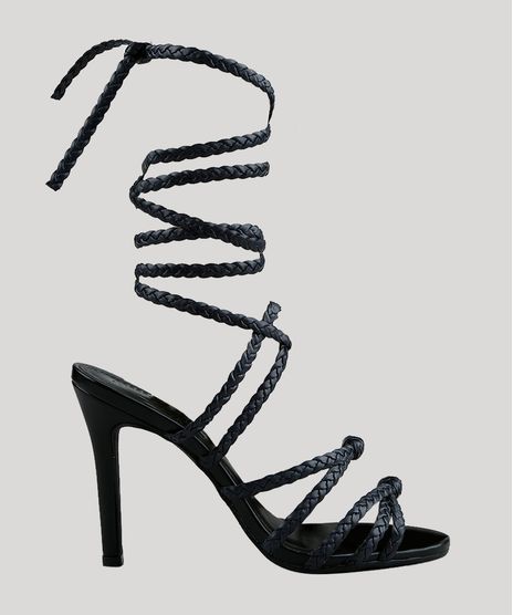 Sandalia-Feminina-Gladiadora-com-Tiras-Trancadas-de-Amarrar-Preta-9416613-Preto_1