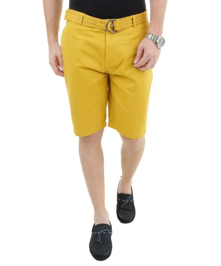 Bermuda-Reta-com-Cinto-Amarela-8170144-Amarelo_1 Bermuda-Reta-com-Cinto-Amarela-8170144-Amarelo_1