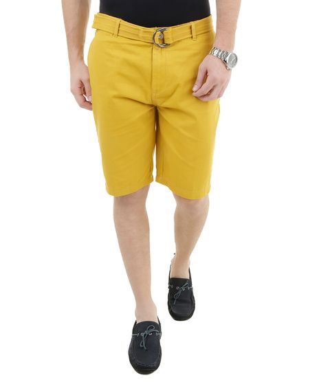 Bermuda-Reta-com-Cinto-Amarela-8170144-Amarelo_1