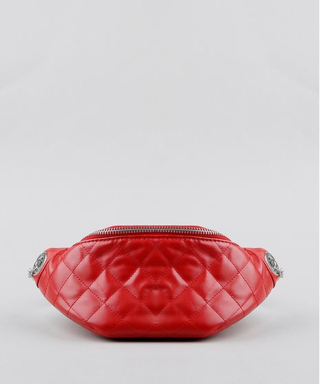 Pochete-Feminina-Matelasse-com-Corrente-e-Ilhos-Vermelha-9250680-Vermelho_1
