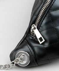 Pochete-Feminina-Matelasse-com-Corrente-e-Ilhos-Preta-9250680-Preto_4