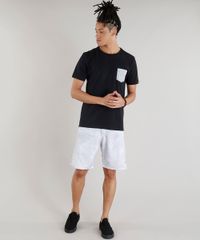 Bermuda-Surf-Masculina-Estampada-de-Folhagem-com-Bolsos-Cinza-Claro-9308706-Cinza_Claro_3
