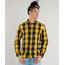 Camisa-Masculina-Xadrez-com-Bolso-Manga-Longa-Amarela-8448777-Amarelo_1