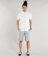 Camisa-Masculina-com-Bolso-em-Linho-Manga-Curta-Bege-Claro-9334909-Bege_Claro_3
