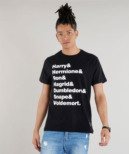 Camiseta-Masculina-Harry-Potter-Manga-Curta-Gola-Careca-Preta-9317595-Preto_1