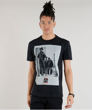 Camiseta-Masculina-Run-DMC-Manga-Curta-Gola-Careca-Preta-9307575-Preto_1