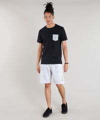 Camiseta-Masculina-com-Bolso-Estampado-Espinha-de-Peixe-Manga-Curta-Gola-Careca-Preta-9316708-Preto_3
