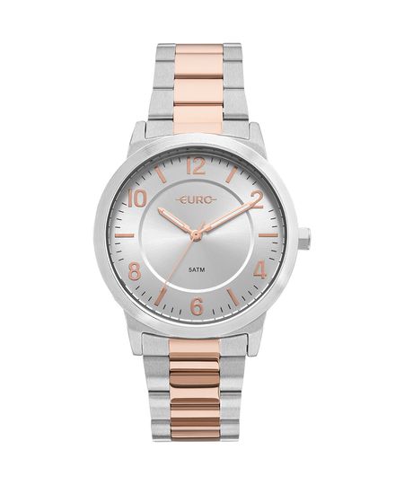Relógio Euro Feminino Bicolor Trendy Prata - EU2036YLW/5K Menor preço em Relógio Euro Feminino Bicolor Trendy Prata - EU2036YLW/5K