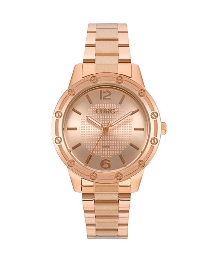 Relógio Euro Feminino Texturas Rosé - EU2035YNC/4J Menor preço em Relógio Euro Feminino Texturas Rosé - EU2035YNC/4J
