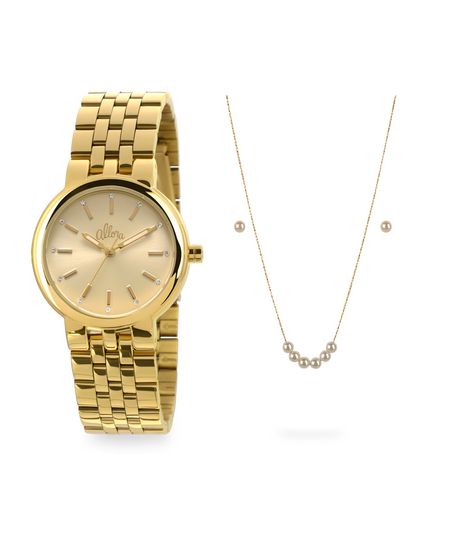 Relógio Allora Feminino AL2035LV/K4D - Menor preço em Relógio Allora Feminino AL2035LV/K4D -