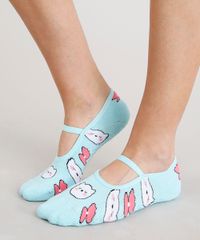 Meia-Feminina-Sapatilha-Gato-Azul-Claro-9320253-Azul_Claro_3