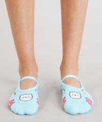 Meia-Feminina-Sapatilha-Gato-Azul-Claro-9320253-Azul_Claro_4