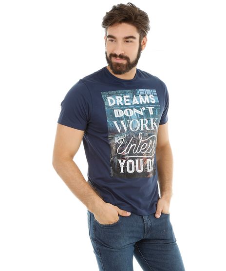 Camiseta-com-Estampa-Dreams-Dont-Work-Unless-You-Do-Azul-Marinho-8055589-Azul_Marinho_1