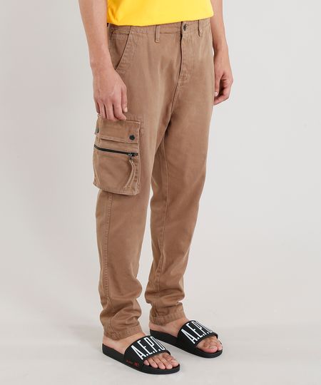 Calca-Cargo-Masculina-Piet-Marcelo-D2-A-E-P-O-F-com-Bolso--Marrom-9346066-Marrom_1