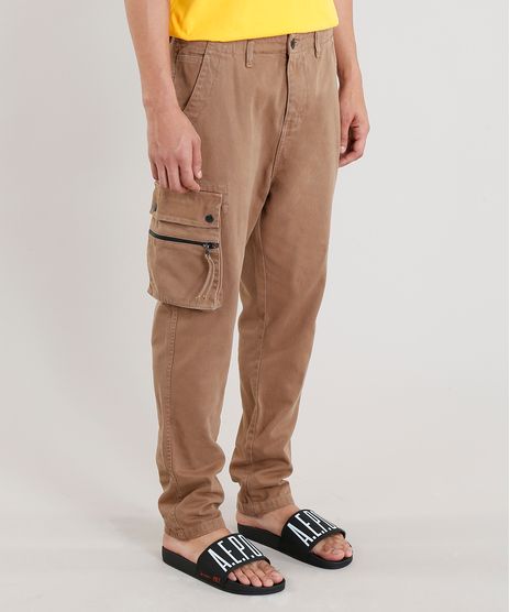 Calca-Cargo-Masculina-Piet-Marcelo-D2-A-E-P-O-F-com-Bolso--Marrom-9346066-Marrom_1
