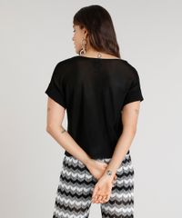 Blusa-Feminina-Ampla-Missoni-em-Trico-Manga-Curta-Preta-9221641-Preto_3