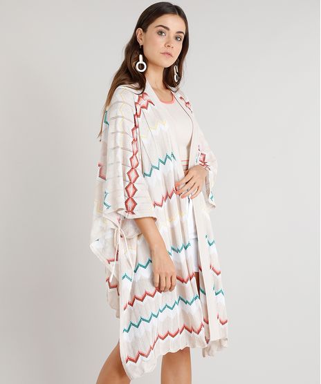 Kimono-Feminino-Missoni-em-Trico-Estampado-Chevron-Manga-Longa-Bege-9267925-Bege_1