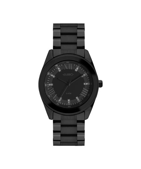Relógio Euro Feminino Roman Shine Preto EU2036YNE/4P Menor preço em Relógio Euro Feminino Roman Shine Preto EU2036YNE/4P