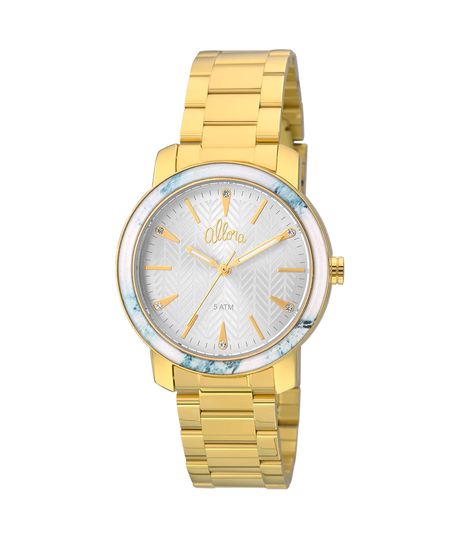 Kit Relógio Allora feminino Marmorizados AL2035FKF/K4A - Dourado Menor preço em Kit Relógio Allora feminino Marmorizados AL2035FKF/K4A - Dourado