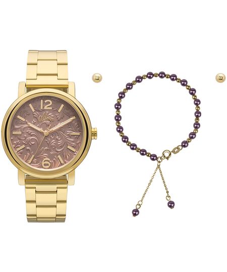 Relógio Allora Feminino AL2036CH/K4M - Dourado Menor preço em Relógio Allora Feminino AL2036CH/K4M - Dourado