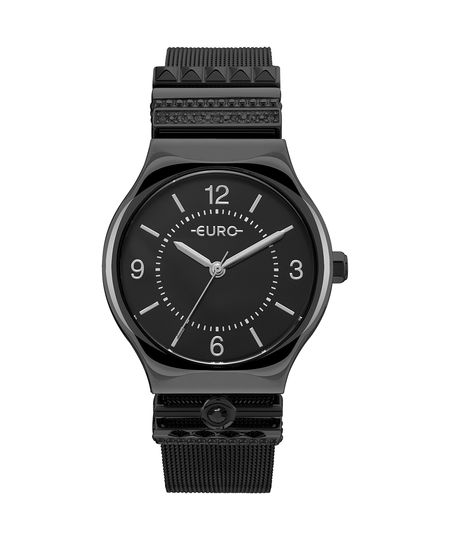 Relógio Euro Feminino Mix Bands Preto - EU2035YNI/4P Menor preço em Relógio Euro Feminino Mix Bands Preto - EU2035YNI/4P