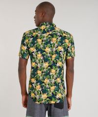 Camisa-Masculina-Blueman-Estampada-Banana-com-Bolso-Manga-Curta-Preta-9334913-Preto_3