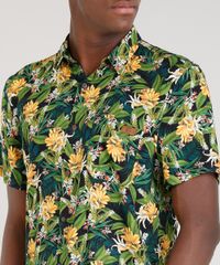 Camisa-Masculina-Blueman-Estampada-Banana-com-Bolso-Manga-Curta-Preta-9334913-Preto_4