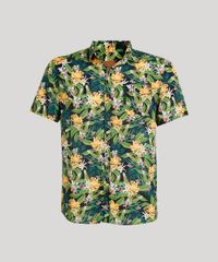 Camisa-Masculina-Blueman-Estampada-Banana-com-Bolso-Manga-Curta-Preta-9334913-Preto_5